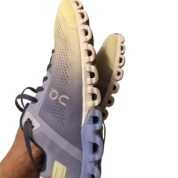 On Running Shoes in purple, yellow and Gray - Picture 16 of 16